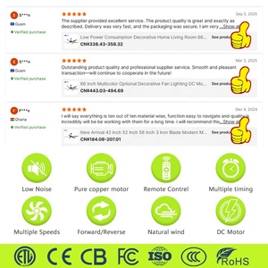 Nouvelle conversion de fréquence cc transfrontalière <span class=keywords><strong>36</strong></span>/42/52/60 pouces ventilateur de plafond nordique moderne journal rétro ventilateur lampe Ventilador De Techo - Product Image 5