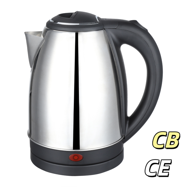 201# Stainless Steel Cordless Electric Kettle Fast Boil Automatic Shut-off Boil-Dry Protection Temperature Control 1.8L