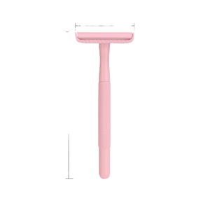 Rasoir de sécurité à double tranchant réutilisable avec manche en métal, rasoir coloré - Product Image 1