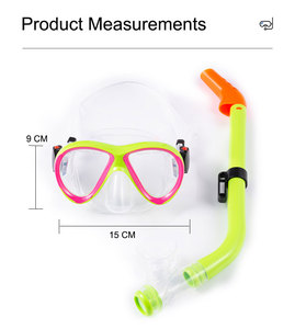 Kinderen Snorkel <span class=keywords><strong>Set</strong></span> Duikmasker Voor Kinderen Als Unisex Kinderen Zwembril Anti-Mist Duikmasker En Droge Top Snorkel Combo <span class=keywords><strong>Set</strong></span> - Product Image 5