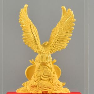 Grand <span class=keywords><strong>Ambition</strong></span> Or 24K Aigle Ornement Bureau Richesse Décoration Résine Artisanat Modèle Peng Spreading Wings Art pour Ouverture d'Entreprise - Product Image 5