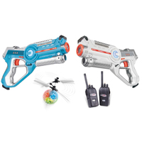 Ensemble de pistolets laser de tir de combat pour enfants, jouet de tir au laser avec gilet de combat