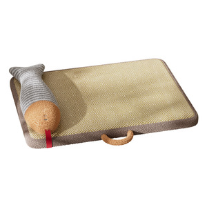 Hunde- & Katzen-Kühlmatte Sommer-Schlafunterlage für Kleine/Mittlere Hunde Innenbereich Waschbar Atmungsaktiv Rechteckig Teddy Rattan - Product Image 5
