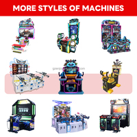 Profitez de la machine de jeu de tir à deux joueurs certifiée CE JDQH, fonctionnant à pièces, pour l'espagnol et l'anglais, avec une construction métallique durable.