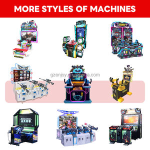 Machine de jeu de tir à monnayeur pour deux joueurs, avec pistolet, en métal durable, pour enfants - Product Image 6