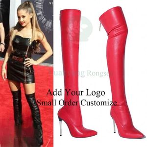 Botas de Mujer de Tacón Alto y Fino, de Gamuza, Sexys, por Encima de la Rodilla, para Invierno - Product Image 3