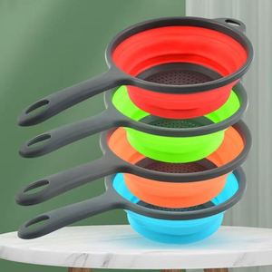 Lot de 2 paniers de lavage pliables en PP+TPR, écologiques, compatibles lave-vaisselle, passoire et égouttoir pliables, rangement de cuisine - Product Image 4