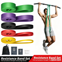 Banda de Resistencia de Látex Ligera para Ejercicios de Fuerza, Entrenamiento de Cuerpo Completo, Yoga, Estiramiento, Fisicoculturismo