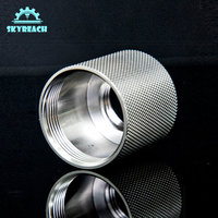 Usinage CNC en aluminium diamant moletage boutons CNC usinage des métaux en 5 axes CNC Servicecnc fraisage Service usinage travail aussi