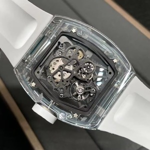 El Nuevo Reloj Deportivo Más Vendido 3501 con Caja Transparente de Cristal en Forma de Barril para Hombre, es un Reloj de Pulsera Mecánico Automático - Product Image 3