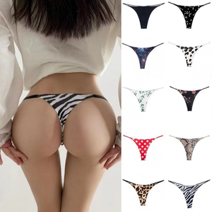 Phụ nữ sexy thongs đồ lót mở đáy quần lót với hoa Hollow Out lưới-bán buôn - Product Image 3
