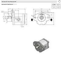 1L05DH09S Pompe hydraulique Roquet 1L03DH09S L0 BOMBAS DE ENGRANAJES POMPES À ENGRANES