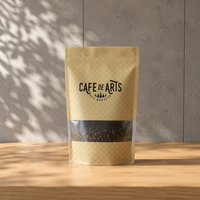 Sacs à café personnalisés imprimés, sacs en aluminium réutilisables sous vide pour le stockage de grains de café partagés dans le bureau ou la cuisine