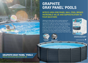 Ensemble de <span class=keywords><strong>piscine</strong></span> à panneaux INTEX 26384 15FT8IN X 49IN GRIS <span class=keywords><strong>GRAPHITE</strong></span> 2025 - Product Image 3