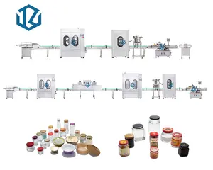 Fully automatic soap liquid dishwashing liquid bottle milk filling and capping machine labeling production line