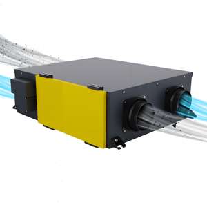 Ventilateur de plafond flexible à <span class=keywords><strong>double</strong></span> <span class=keywords><strong>flux</strong></span> <span class=keywords><strong>VMC</strong></span> à commande mécanique pour récupération de chaleur HRV, intelligent, pour salle de bain et atelier - Product Image 1