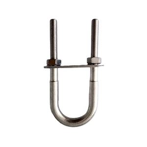 ステンレス鋼<span class=keywords><strong>316</strong></span>マリンUボルトナット付きダブルプレートM5X35X78 Uボルト継手船ヨットボートハードウェア - Product Image 3