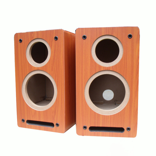 OEM ODM 5.5 Inch Bookshelf Wood Speaker Box Empty Case Audio Enclosure DIY Body Wooden LoudSpeaker Box Shell