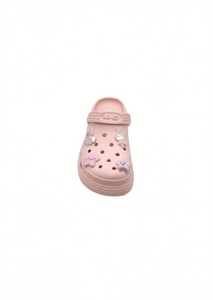 Zoccoli Rosa per Bambini con Spille Animate, Taglia 20, Punta Rotonda, Scarpe Estive in EVA - Product Image 1