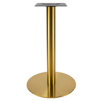 Pied de table moderne nordique rond robuste pour bar, restaurant, café, salle à manger, base de table en acier inoxydable chromé doré, mobilier de luxe