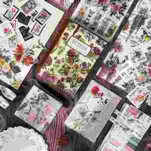 Kit de 265 autocollants floraux vintage DIY, ensemble de décoration rétro très prisé pour journalisation et scrapbooking, idéal pour fournitures d'artisanat et cadeaux - Product Image 5