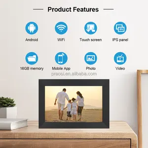 New Arrival WiFi Touch Screen Picture Video Frame Frameo App Cloud Digital Photo Frame 7" For Gift