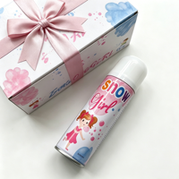 Spray de neige artificielle en boîte métallique pour révélation du sexe (garçon/fille) – Fournitures pour fête prénatale