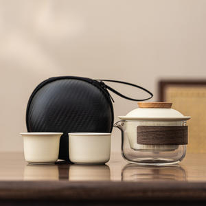 ชุดน้ำชาเซรามิกพกพาดีไซน์ทันสมัยจาก <span class=keywords><strong>Lobo</strong></span> Outdoor เป็นมิตรกับสิ่งแวดล้อม ประกอบด้วยกาน้ำชาหนึ่งใบและถ้วยชาสองใบ เหมาะสำหรับงานบริษัท ดื่มชาและกาแฟ - Product Image 6