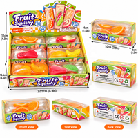 Jouet Squishy Fruité Doux à Remontée Lente Anti-Stress, Jouet Sensoriel en Gelée Transparente pour Enfants et Adultes, Cadeau