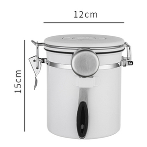 Factory <strong>Wholesales</strong> Custom Logo, 1.5L 1.8L Coffee Sugar Storage <strong>Canisters</strong> Co2-Release Valve With Spoon/ - Product Image 2