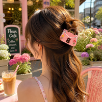Accessoires pour cheveux en acétate YuAo, série Océan, pince à cheveux pour soirée - Design étoile de mer haut de gamme, polyvalente, faite à la main pour femmes