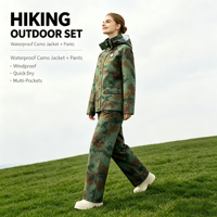 Combinaison de pluie tactique camouflage universelle Jecool, imperméable et respirante, ensemble deux pièces en PVC 0,40 mm pour la chasse, la pêche et les activités de plein air