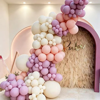 Lot de ballons Off-white vintage en latex crème pour décoration de fond de fête d'anniversaire et de mariage, vente en gros WG-70