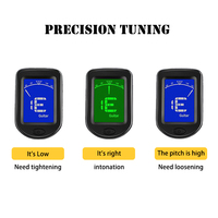 Hot-Selling Full-Scale Digital LCD Guitar Tuner Stringed Instruments Parts & Accessories for Guitars Basses Ukuleles