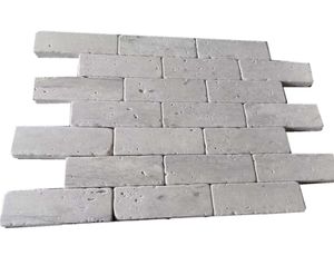 <span class=keywords><strong>Pavé</strong></span> extérieur en travertin gris blanc brillant chinois <span class=keywords><strong>pavé</strong></span> fou pierre d'adaptation <span class=keywords><strong>pavé</strong></span> carreaux Matt dégringolé finition sablée - Product Image 1