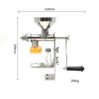 Prix de gros Presse à huile manuelle en acier inoxydable pour arachides soja Extracteur d'huile Machine