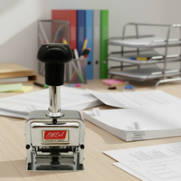 Machine à numéroter automatique à 8 chiffres, manuelle, pour l'impression de la date et du numéro de série sur le papier, en gros pour les bureaux