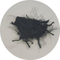Fibre de polyimide en filaments 1.67dtex 51mm, teinte noire