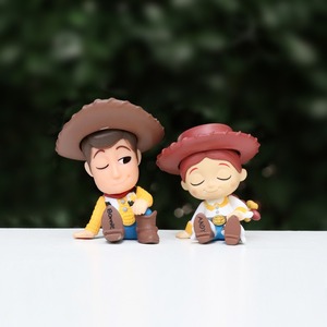Jouets de dessins animés d'anime, Toy Story Woody Forky Jessie Buzz Lightyear Alien, figurines miniatures mixtes pour enfants, poupées - Product Image 4