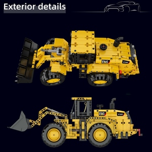 Vente directe d'usine MOULD <span class=keywords><strong>KING</strong></span> 17084 Kits de construction techniques Motorisés Chargeuse sur pneus 972M Jouets d'excavatrice pour enfants Camion Briques - Product Image 4