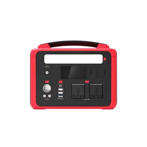 Long-lasting LiFePO4 Battery Portable Power Station Camping Solar Generator Lithium Battery Power 220V/110V/600W AC/DC/USB QC3.0