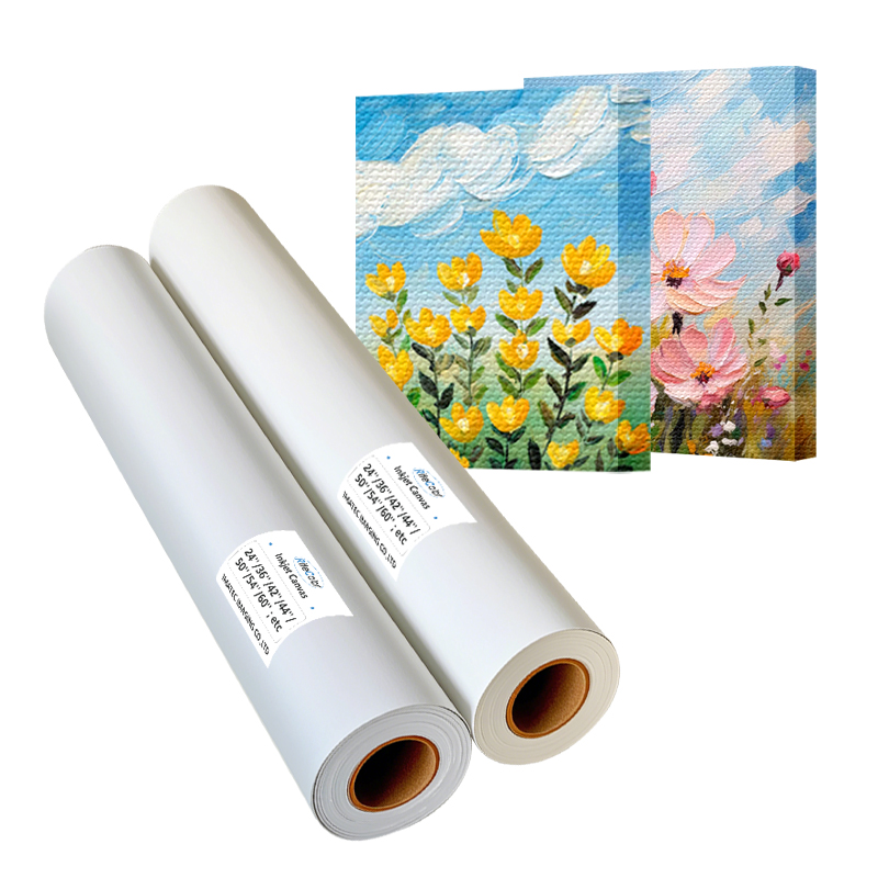 Matte Latex Canvas UV Canvas Eco Solvent Polyester Canvas Roll 280gsm