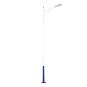 ไฟถนน LED 8 เมตร 12 เมตร สำหรับภายนอกอาคาร โครงอะลูมิเนียม แบบแขนเดี่ยว แขนคู่ สำหรับถนน ประเภทที่ 3 ใช้ไฟ AC - Product Image 1