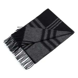 Black Houndstooth 100% wool women's scarf wool block scarf for women plaid wool scarf