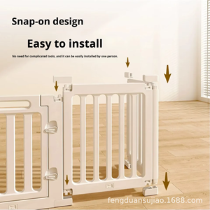 <span class=keywords><strong>Parc</strong></span> de jeu <span class=keywords><strong>pour</strong></span> <span class=keywords><strong>chien</strong></span> d'intérieur en plastique massif épaissi, barrière de sécurité, en stock en usine, barrière d'activité à fixation au sol <span class=keywords><strong>pour</strong></span> la maison - Product Image 5