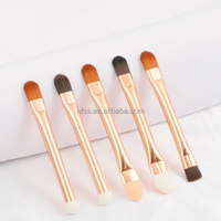 Hochwertiger Mini doppelseitiger Kopfteil Concealer Augenbrauen Kosmetik pinsel Make-up Kleiner Dual Ended Eye Detailer Lidschatten schwamm