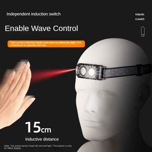 En Stock impermeable al aire libre Usb recargable Led linterna cabeza luz faro - Product Image 5