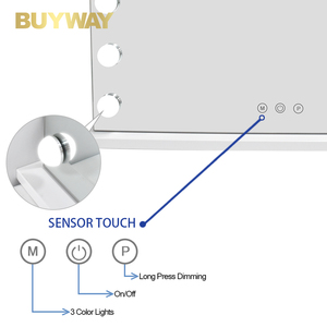 Tabletop mỹ phẩm gương với LED ánh sáng gương trang điểm gương với bóng đèn 58x46cm Type-C USB sạc CE chứng nhận tùy chỉnh gương - Product Image 2