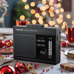 Radio cassette portable AM/FM, lecteur de cassette autonome, enregistreur de cassette, convertisseur de cassette en carte TF, idéal pour un cadeau de Noël - Product Image 1
