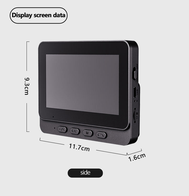 M13 Home Security 1080P Ring Video Doorbell Two Way Audio Night Vision  Battery Video Intercom LCD Monitor Door Bell Camera